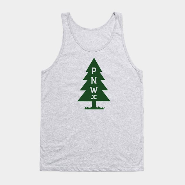 PNW Tree Tank Top by JCclothing16